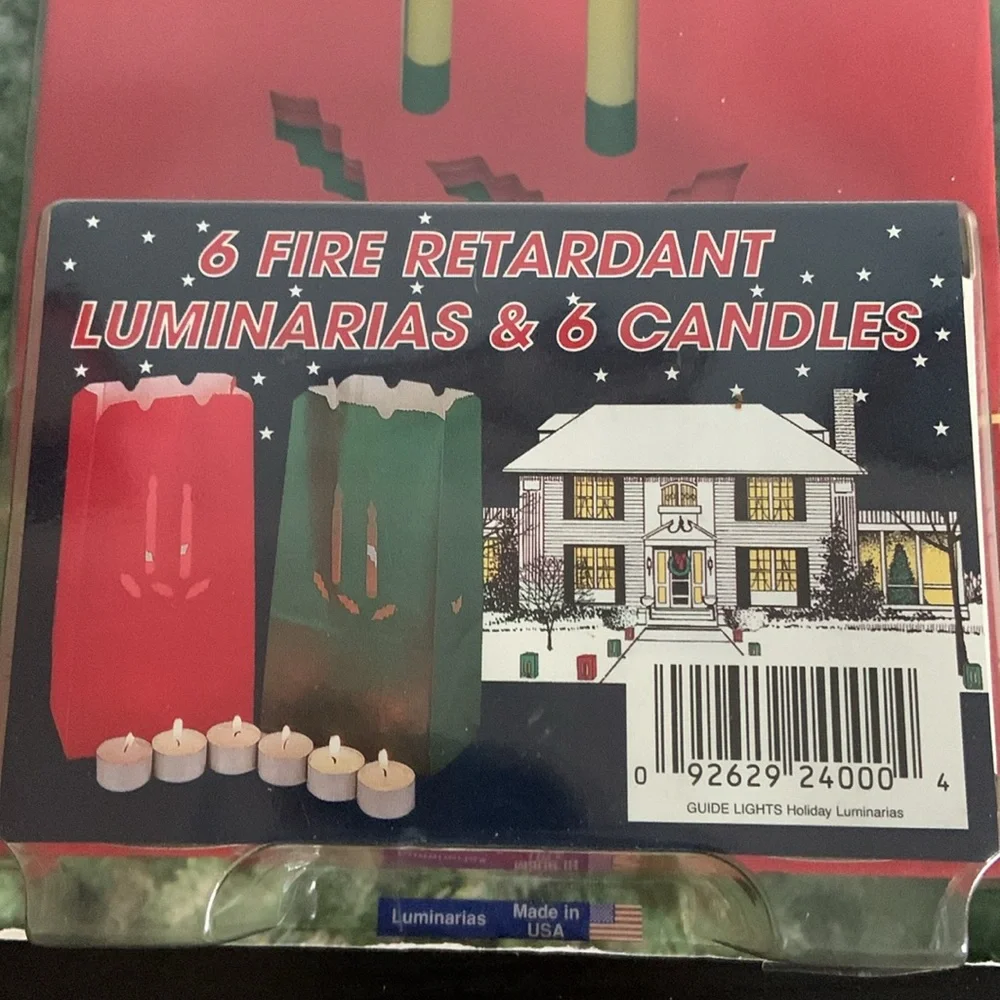 Holiday Flame Retardant Walkway Bags with Candle Cutouts